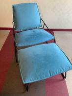 Ikea Villstad fauteuil met voetenbank, Maison & Meubles, Comme neuf, 75 à 100 cm, Enlèvement ou Envoi, Ikea