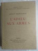 Ernest Hemingway L'adieu aux armes -  Sauret 1956, Antiquités & Art, Enlèvement ou Envoi