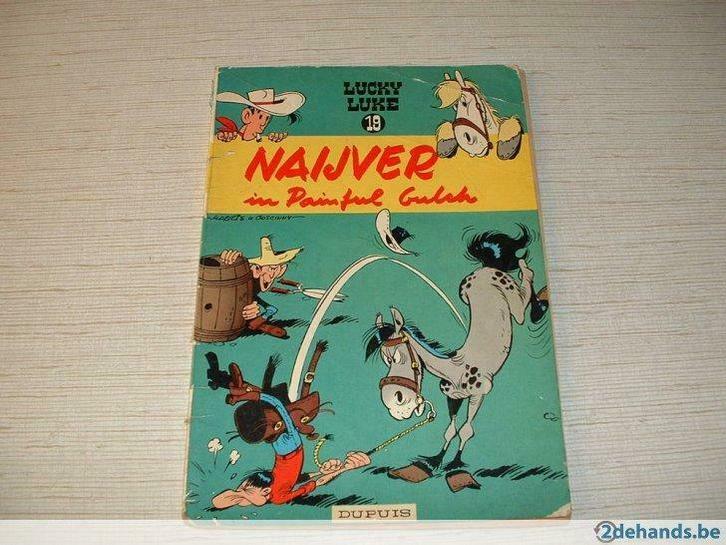 strip lucky luke nr 19 uit 1962 in 1e druk, Livres, BD, Utilisé, Enlèvement ou Envoi