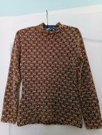 (@) Pull brun et doré Cassis T 36-38, Vêtements | Femmes, Cassis, Enlèvement ou Envoi, Comme neuf, Brun