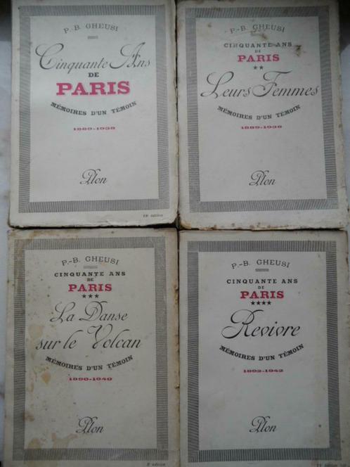 Cinquante ans de Paris, mémoires d’un témoin (4 volumes), P., Livres, Politique & Société, Utilisé, Politique, Enlèvement ou Envoi