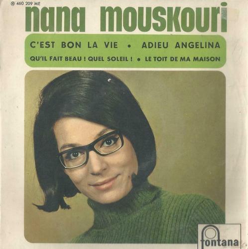Nana Mouskouri – Adieu Angelina / Le toit de ma maison - EP, CD & DVD, Vinyles Singles, Utilisé, EP, Pop, 7 pouces, Enlèvement ou Envoi