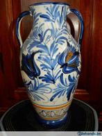 zeer mooie vaas ., Ophalen, Gebruikt, Blauw, Aardewerk of Porselein