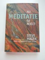Meditatie, nu of nooit. Steve Hagen, Nieuw, Ophalen of Verzenden, Van In