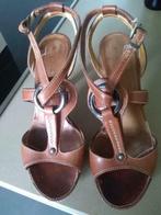 Damessandalen (maat 37) met hak., Kleding | Dames, Schoenen, Overige kleuren, Be Original, Zo goed als nieuw, Sandalen of Muiltjes