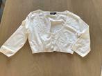 Witte bolero 3/4 mouwen met 5 knoopjes - Geekay - M, Ophalen, Maat 38/40 (M), Wit