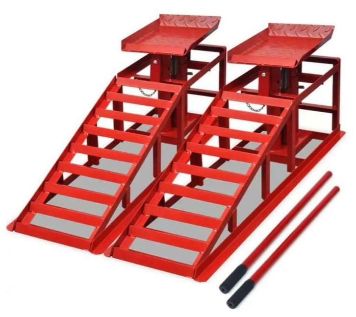 Twee oprijrampen met ingebouwde krik 2 ton GRATIS VERZENDING, Auto diversen, Autogereedschap, Nieuw, Ophalen of Verzenden