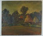 peinture Richard Foncke * Terres agricoles - Hooiland, Antiquités & Art, Enlèvement ou Envoi