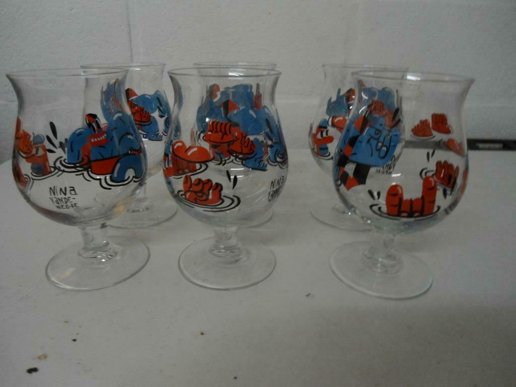 duvel glazen "Nina Vandeweghe" nieuw, Collections, Marques de bière, Neuf, Verre ou Verres, Duvel, Enlèvement ou Envoi