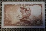 Bankbiljet 100 Pesetas Spanje 1965, Postzegels en Munten, Ophalen of Verzenden, Overige landen, Setje