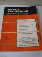 Fiat 124 sport  revue technique automobile 1969, Ophalen of Verzenden