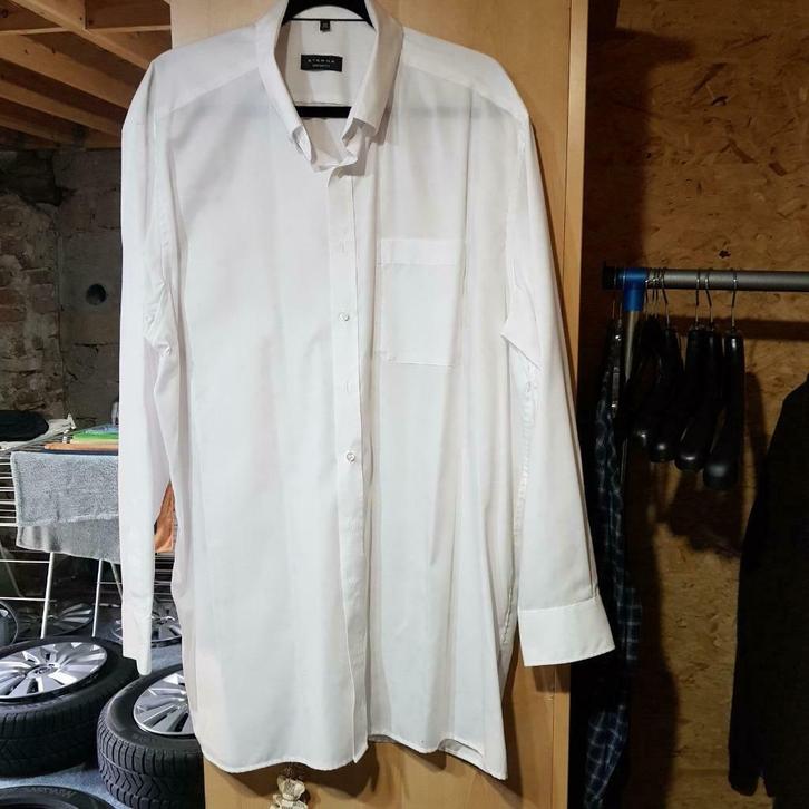 chemise "ETERNA" homme blanc (neuve jamais porté), Kleding | Heren, Overhemden, Nieuw, Overige halswijdtes, Wit, Ophalen