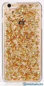 coque pour IPhone 6-6S paillettes glitter rose doré NEUF, Télécoms, Façade ou Cover, Envoi, Neuf