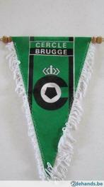 Drapeau / fanion / fanion CERCLE BRUGGE 17x28cm avec frange, Fanion ou Écharpe, Envoi, Neuf