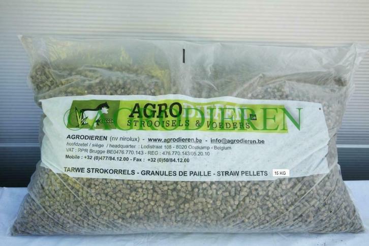 Tarwe stropellets strokorrels Agrodieren, de beste prijs, Dieren en Toebehoren, Stalling en Weidegang, Accessoires