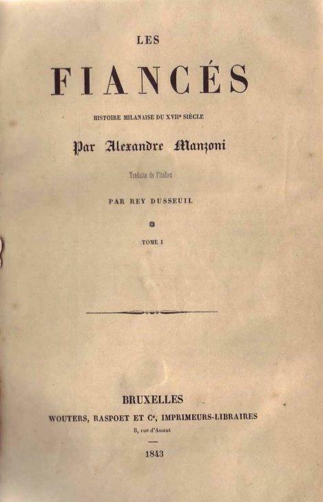 Alexandre Manzoni, Les fiancés (1843), Antiek en Kunst, Antiek | Boeken en Manuscripten, Ophalen of Verzenden