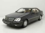 1:18 KK-Scale Mercedes 600 SEC C140 1992 metallic-anthrazit, Hobby en Vrije tijd, Modelauto's | 1:18, Nieuw, Ophalen of Verzenden