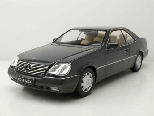 1:18 KK-Scale Mercedes 600 SEC C140 1992 metallic-anthrazit, Hobby & Loisirs créatifs, Voitures miniatures | 1:18, Neuf, Voiture