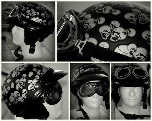 Retro stijl helm, Vespa, ancestors, Harley (nooit gedragen), Motoren, Kleding | Motorhelmen, Overige typen, L, Overige merken
