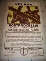 Affiche boeteprocessie Veurne, 15 januari 1935, Utilisé, Enlèvement ou Envoi