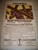 Affiche boeteprocessie Veurne, 15 januari 1935, Verzamelen, Ophalen of Verzenden, Gebruikt