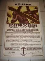 Affiche boeteprocessie Veurne, 15 januari 1935, Ophalen of Verzenden, Gebruikt