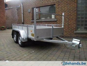 Nieuwe professionele dubbelasaanhangwagen 3,1x1,34m te Aalst beschikbaar voor biedingen