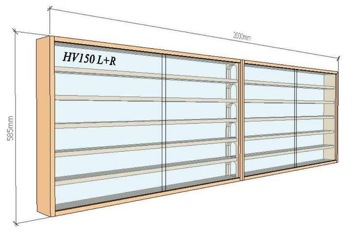 VITRINE VOOR TREINEN H0 EN ANDERE SCHALEN, Hobby en Vrije tijd, Modeltreinen | H0, Nieuw, Overige typen, Gelijkstroom of Wisselstroom