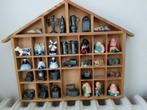 Houten kader met figuurtjes en ..., Verzamelen, Ophalen of Verzenden, Gebruikt