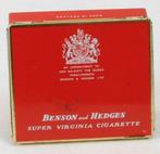 Boîte en fer blanc boîte à cigarettes vide Benson & Hedges, Autres marques, Utilisé, Enlèvement ou Envoi, Autre