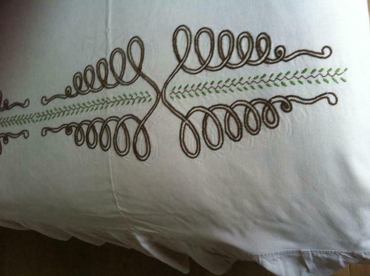 Vintage bedsprei met handwerk machinewasbaar, Antiek en Kunst, Curiosa en Brocante, Ophalen