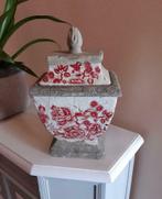 Pot rectangulaire décoratif avec couvercle, Comme neuf, Enlèvement ou Envoi, Decoratie stukken