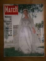 Paola Paris Match N°535 Van 11-07-1959 huwelijk uit België, Boeken, Gelezen, Krant, Ophalen