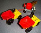 2 Skip Truck + 1 Site Cement Mixer, pack 2514, 1973, Corgi, Utilisé, Enlèvement ou Envoi