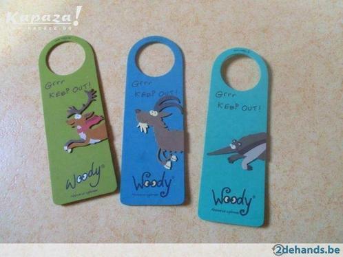 Woody deurhangers: rendier, steenbok, miereneter, Verzamelen, Merken en Reclamevoorwerpen, Nieuw, Ophalen of Verzenden