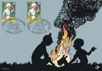 Tintin au Congo Carte-souvenir 2001, Timbres & Monnaies, Timbres | Timbres thématiques, Autres thèmes, Affranchi, Enlèvement ou Envoi