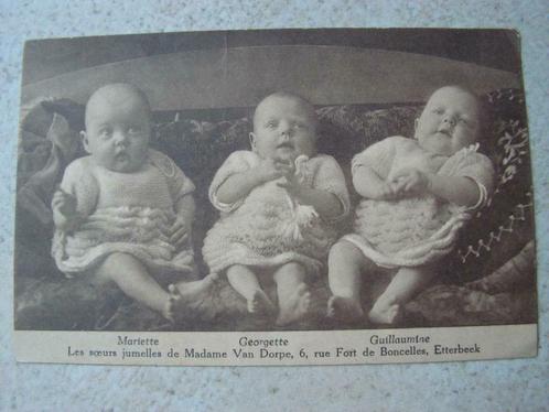 Oude postkaart “Les soeurs jumelles », Verzamelen, Postkaarten | Themakaarten, Ongelopen, Kinderen, Ophalen of Verzenden