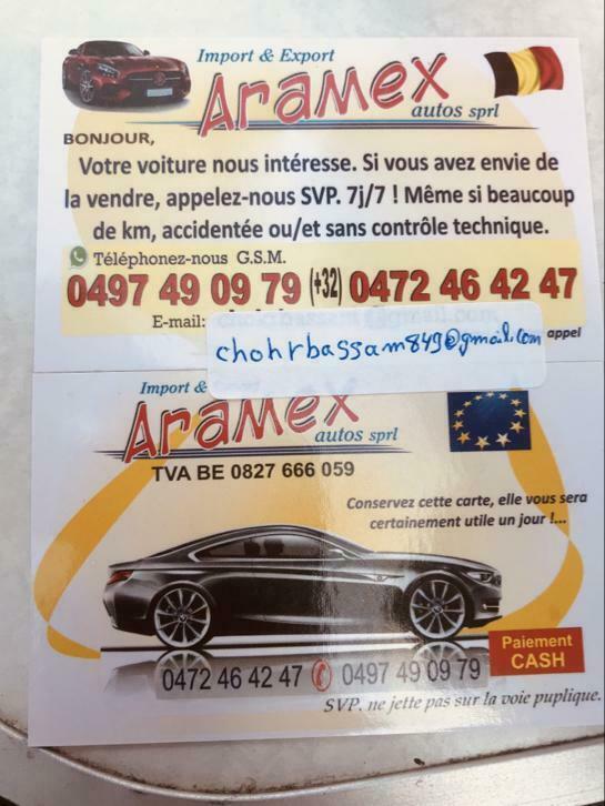 Aramex autos sprl