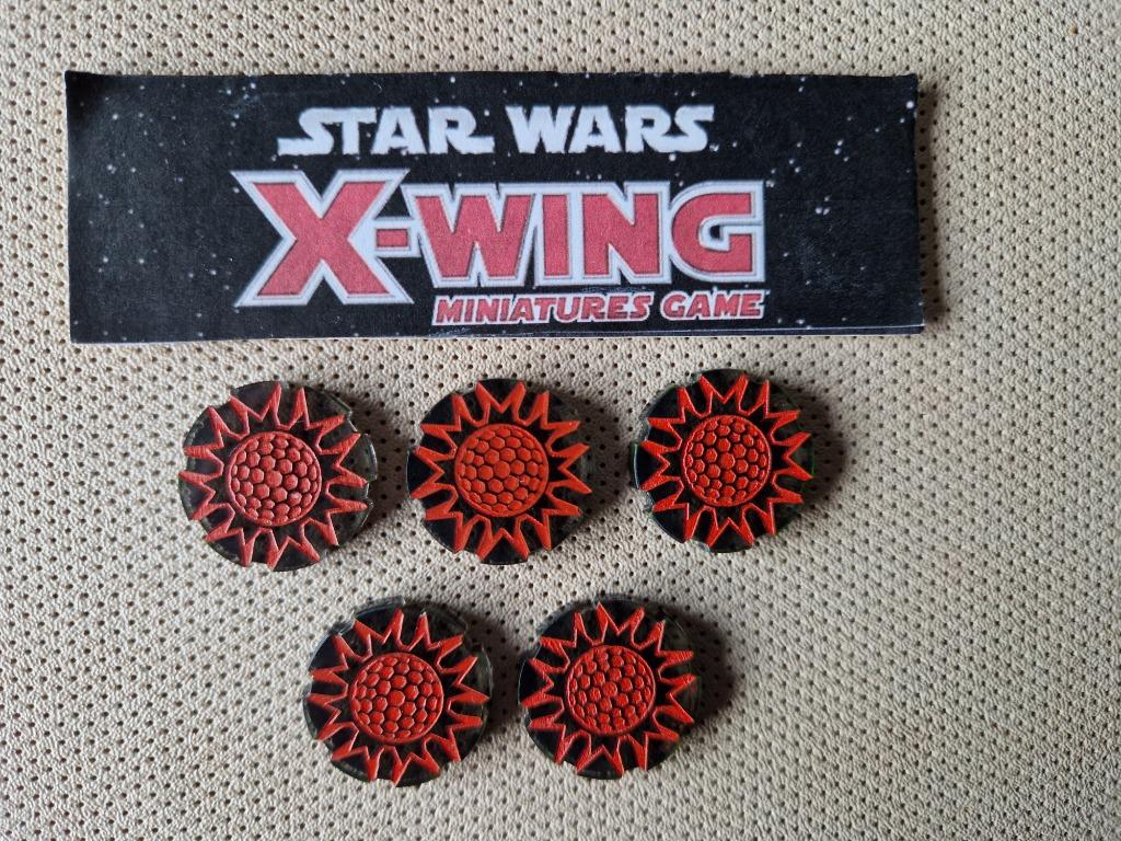 Star Wars X-Wing Figurines Miniatures 5 Acrylic Shield jeton, Ophalen of Verzenden