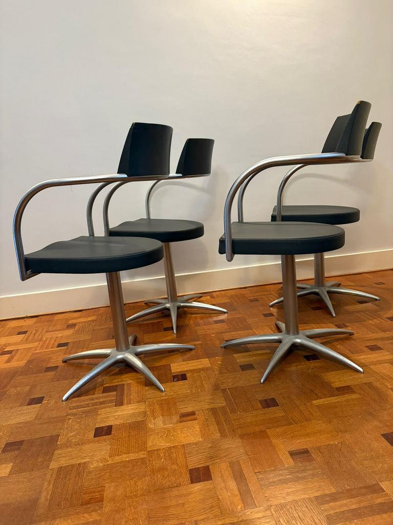 Lot 4 chaises Philippe Starck presence/L'Oréal 1989, Antiquités & Art, Art | Objets design, Enlèvement