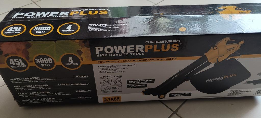 Aspirateur/souffleur/broyeur de feuilles neuf dans son embal, Neuf, Électrique, Enlèvement ou Envoi, Porté à la main