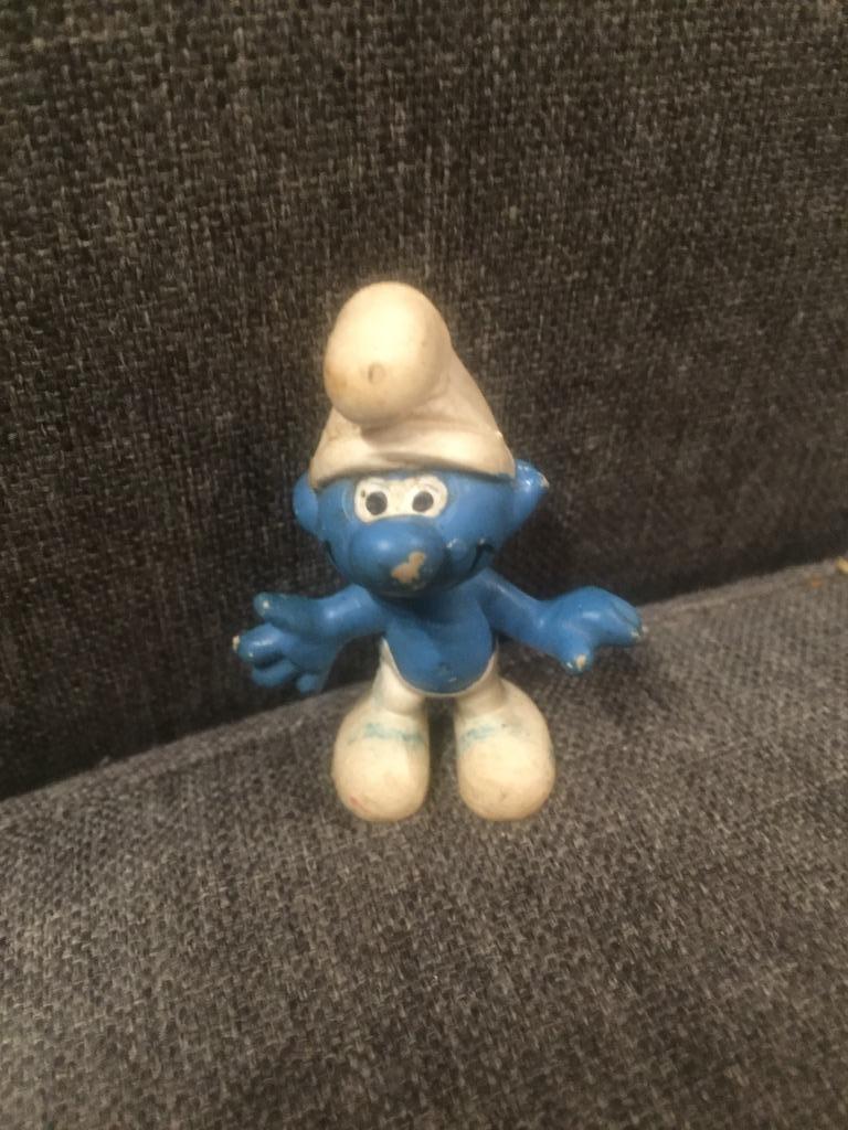 vintage smurf, Verzamelen, Smurfen, Ophalen of Verzenden, Gebruikt, Poppetje, Figuurtje of Knuffel