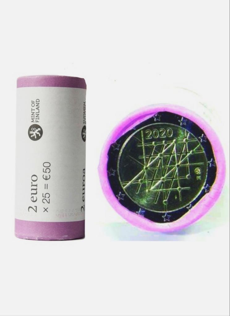 25x 2 euro Finland 2020 Universit Turka. Ook andere rollen, Postzegels en Munten, Ophalen of Verzenden, Finland, 2 euro