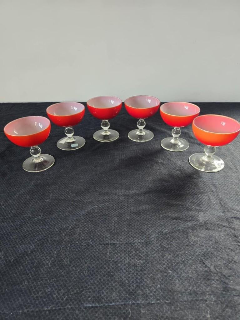 6 EMPOLI cocktail- of dessertbekers, Antiek en Kunst, Ophalen of Verzenden
