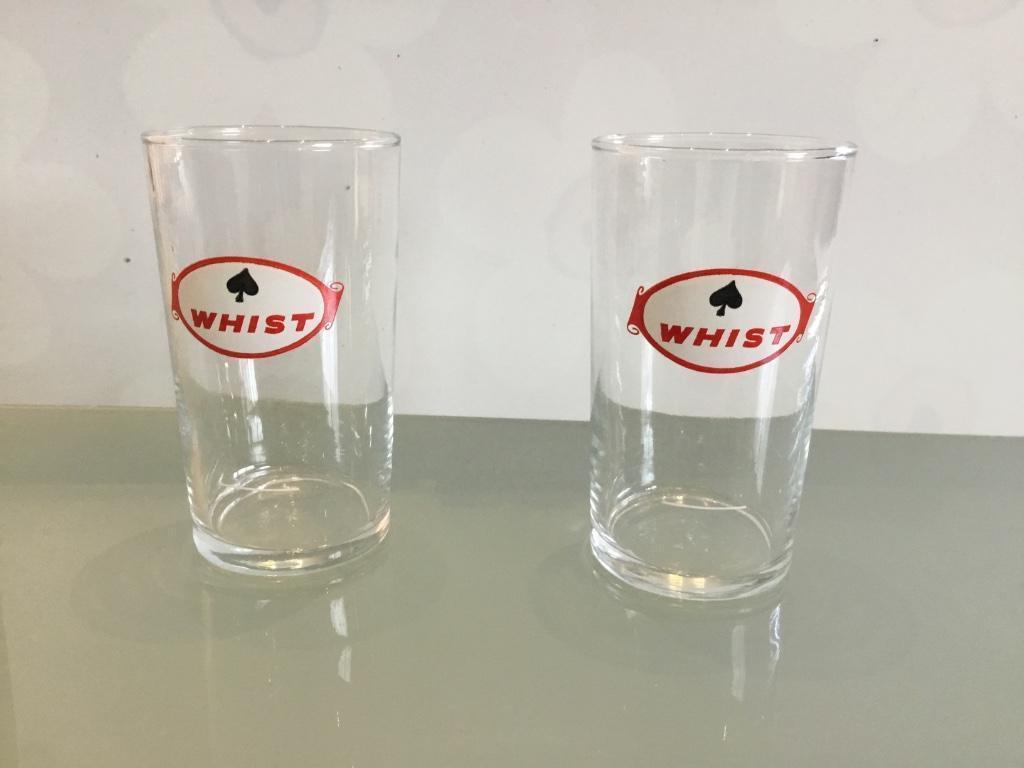 Deux verres trappistes pour limonade whist années 40. La tra, Enlèvement ou Envoi, Comme neuf, Verre à soda