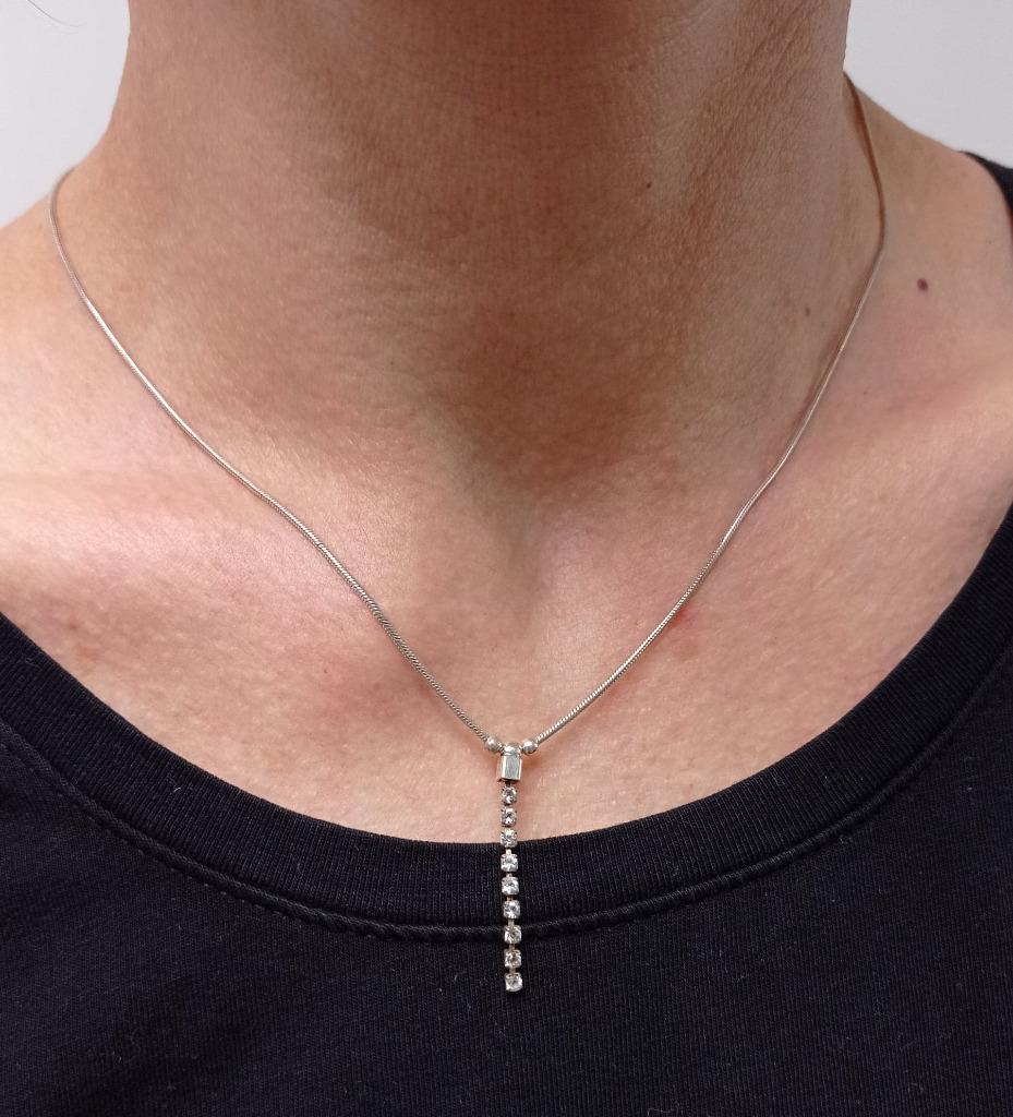 Chaîne en argent collier, Enlèvement ou Envoi, Comme neuf, Argent