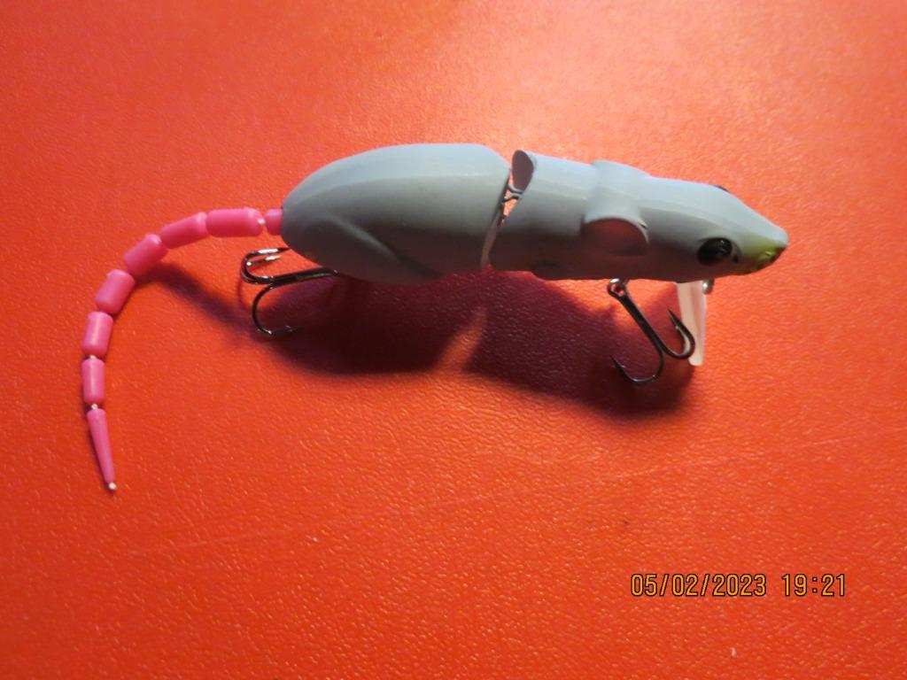 Leurre pour la pêche - Rat 15 cm, Enlèvement ou Envoi, Neuf, Appât