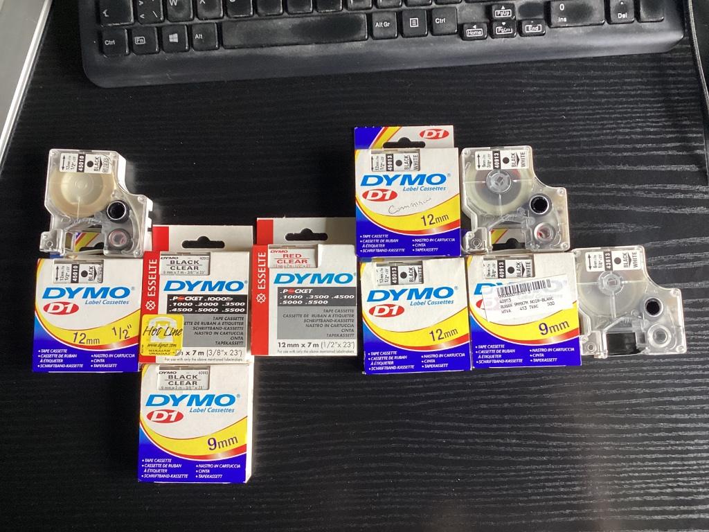 Rubans Dymo, Enlèvement ou Envoi, Comme neuf, Étiquette en bande, DYMO