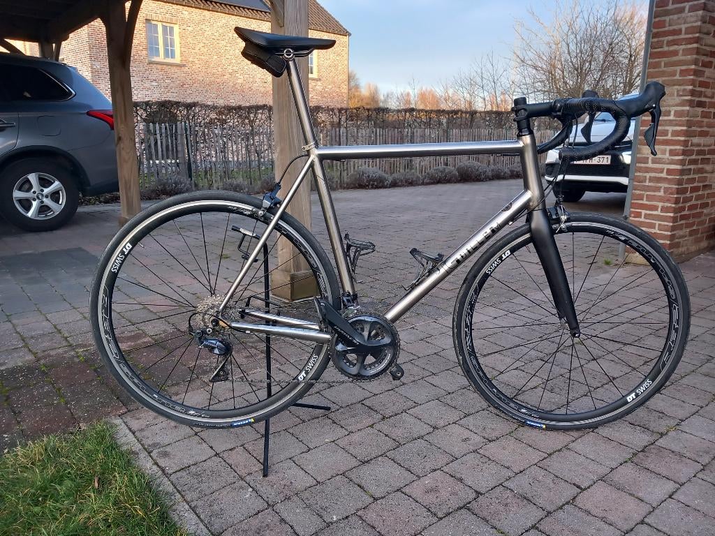 titanium racefiets, Fietsen en Brommers, Fietsen | Racefietsen, Gebruikt, Heren, 57 tot 61 cm, Meer dan 20 versnellingen