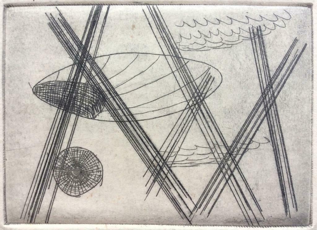 ets Jean-Louis Lebeau 'Division intérieure', 1962, Antiek en Kunst, Ophalen of Verzenden
